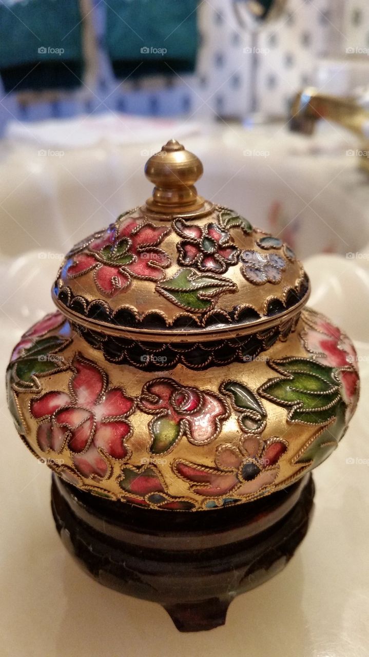 Cloisonne Trinket Box