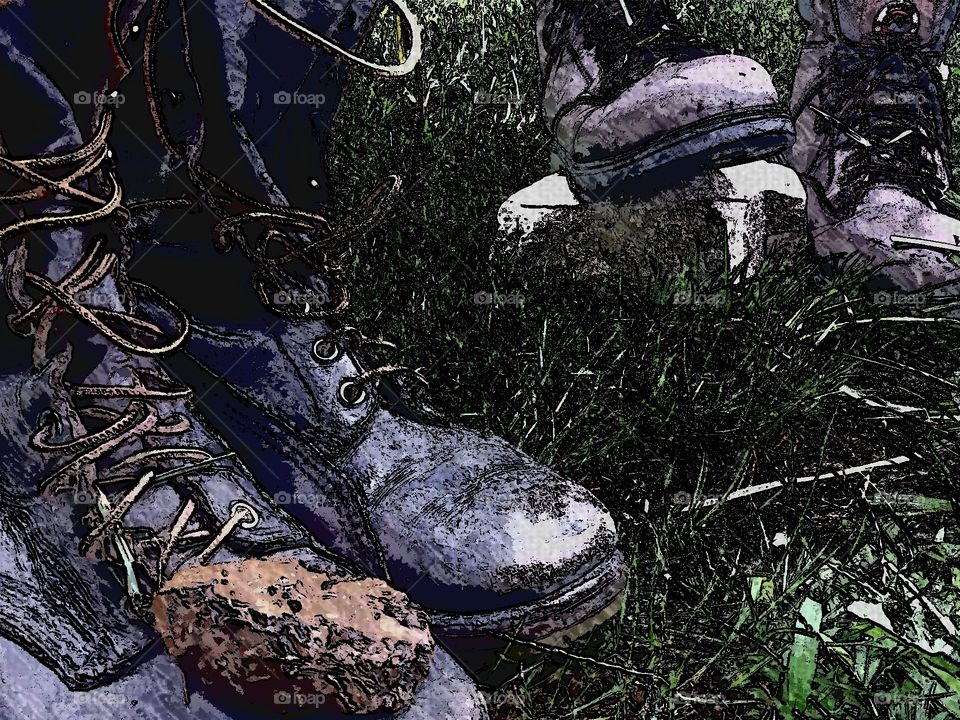 hers & his boots (engraving edit)