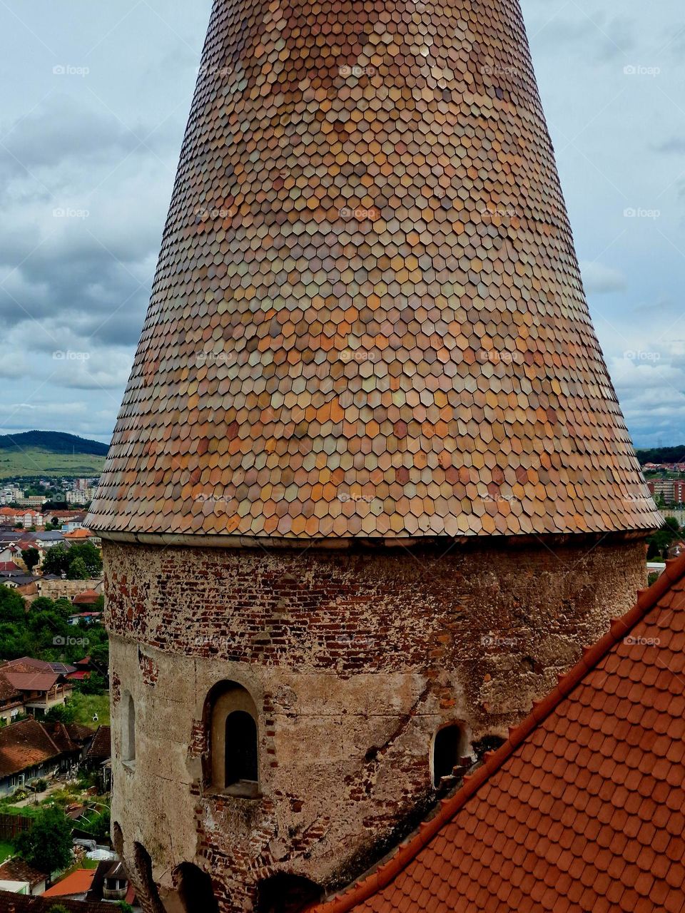 the tower of the Corvini castle