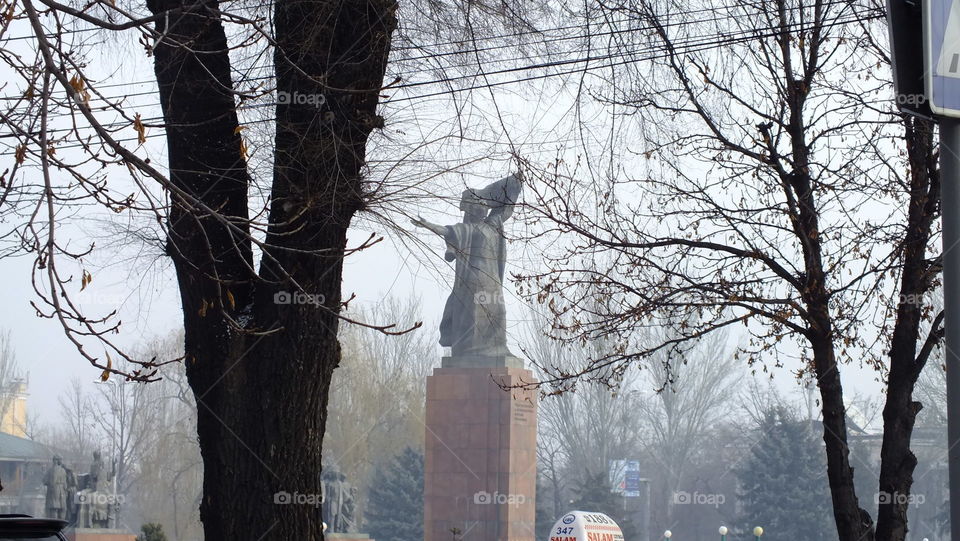 Monument to the National heroine of Kyrgyzstan
