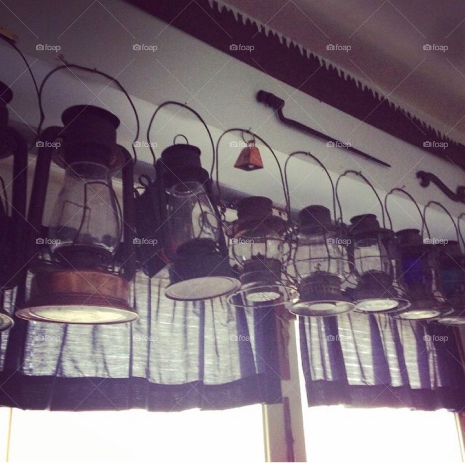 My father’s antique lanterns 