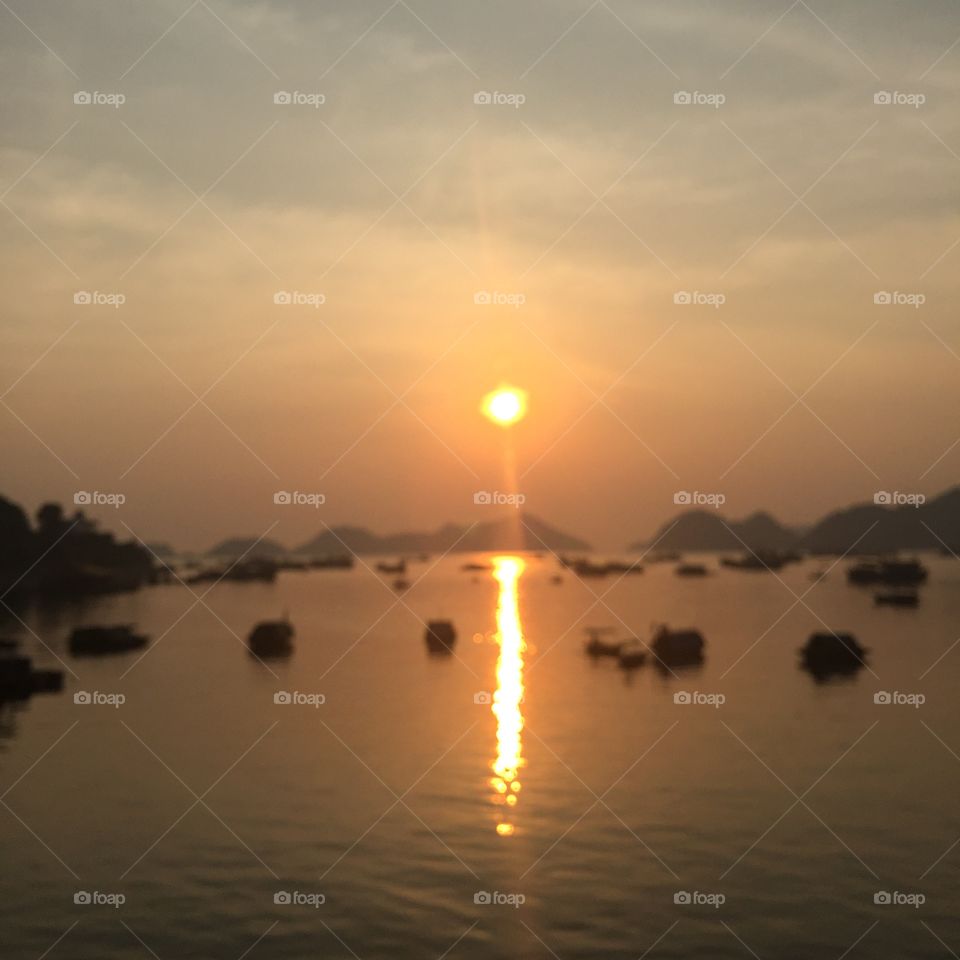 Sunset in Cat Ba, Vietnam