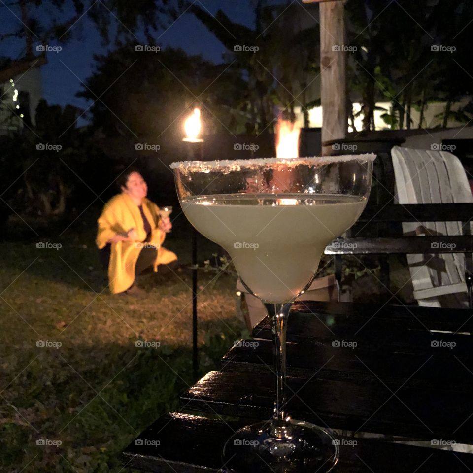 Margarita at night