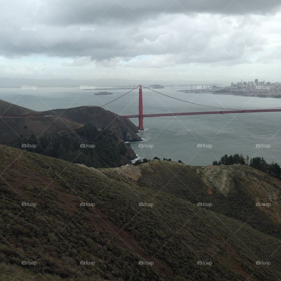 Golden Gate Bridge - San Francisco behind