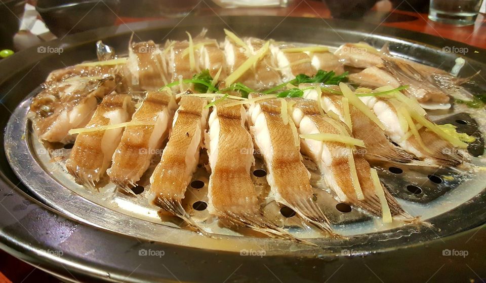 steamed whole fish