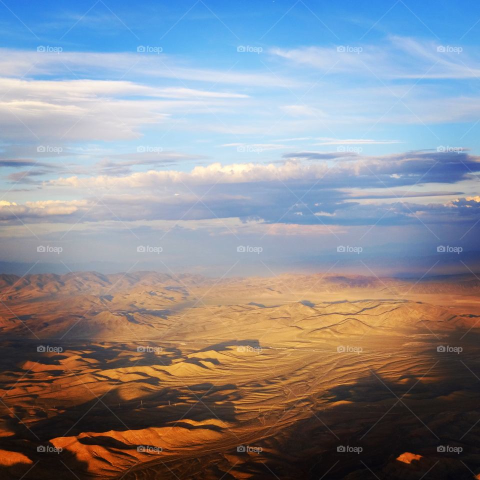 The Desert from 30,000ft