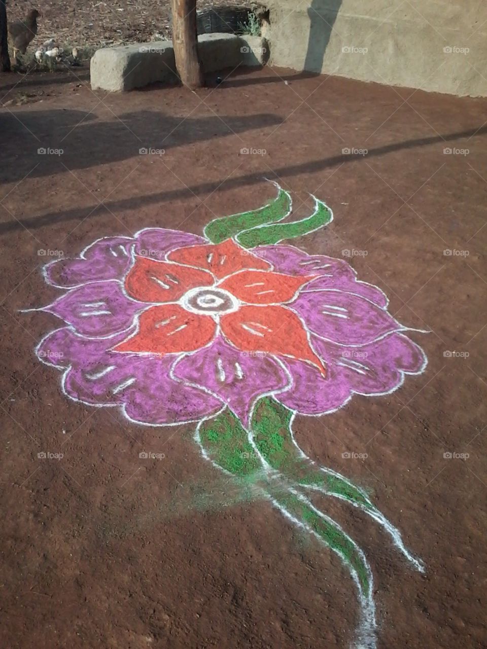 my flower rangoli