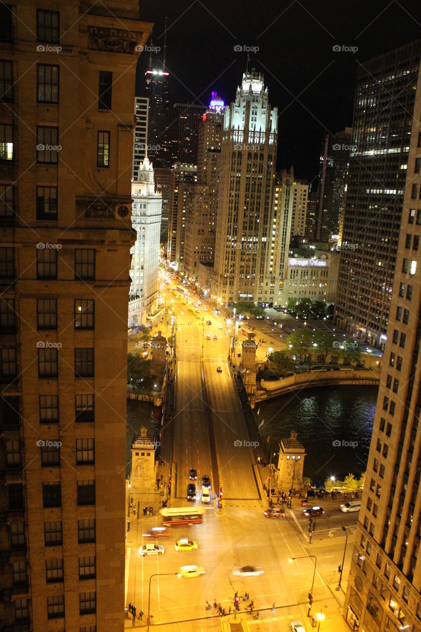 chicago. chicago lights