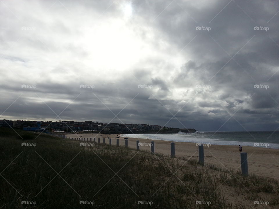 Beach in the evening