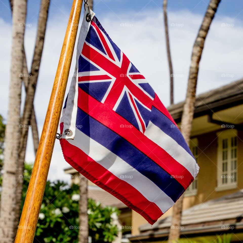 Hawaii State flag. 