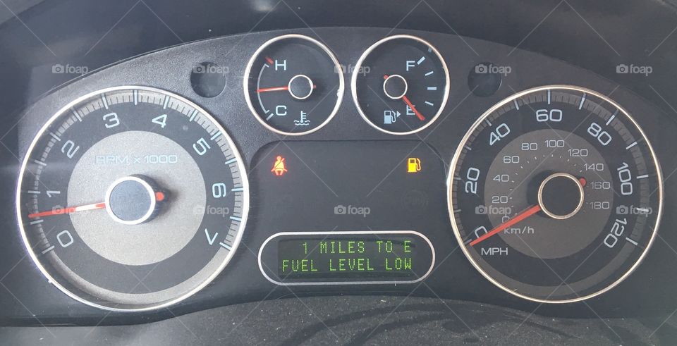 Fuel Level Low / Running on Empty