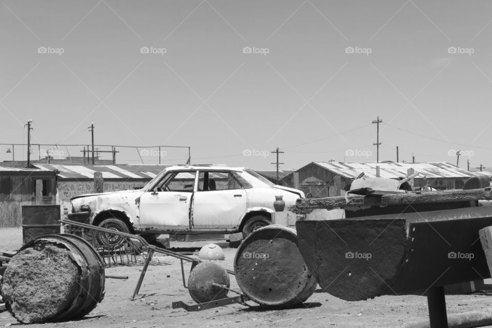 Ghost town in the Atacama Desert in Chile.