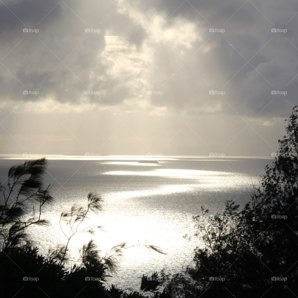 Trail to a very small island.