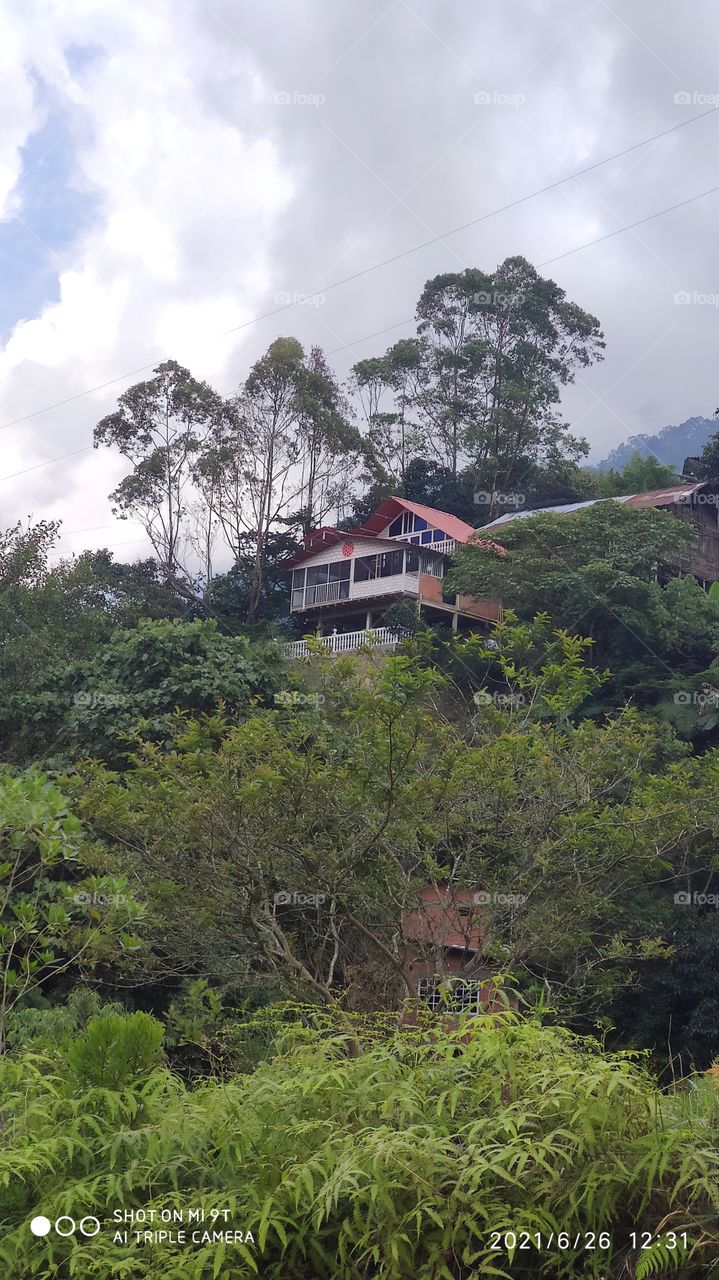 casa en la montaña