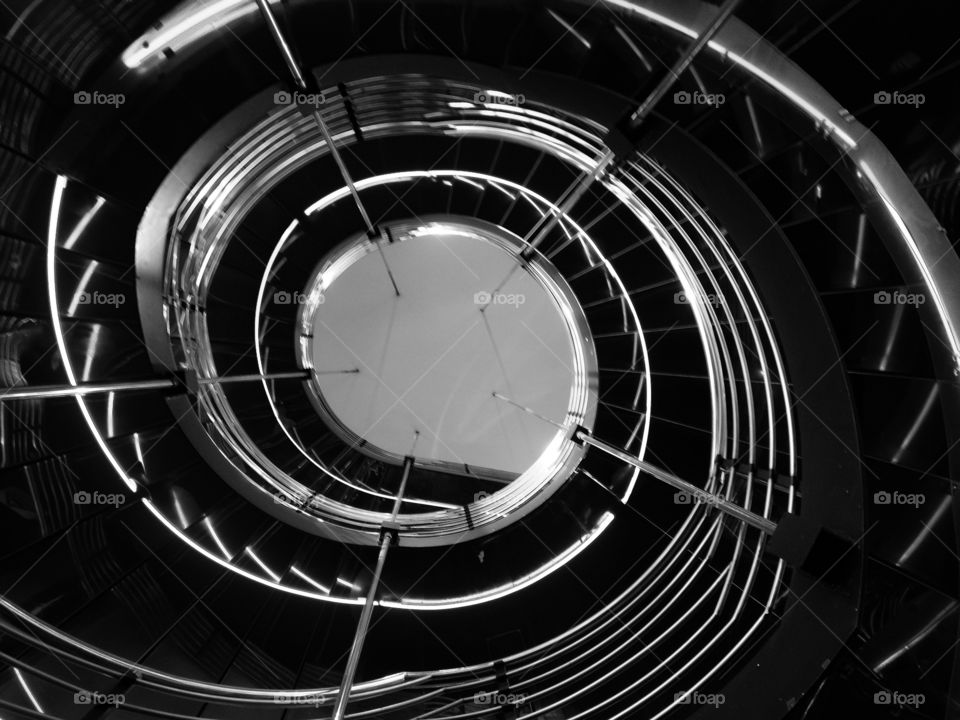 Atrium spiral staircase 