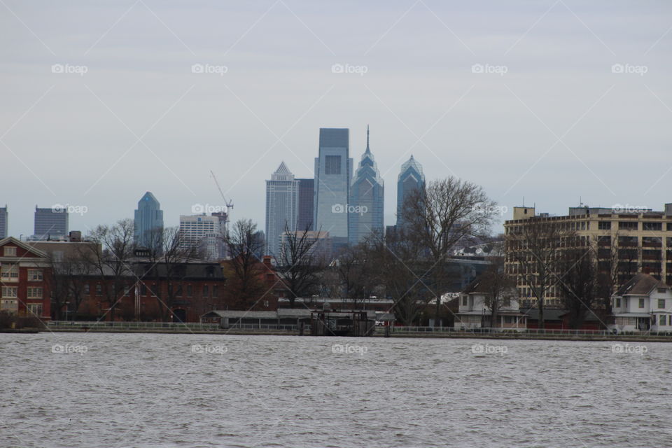 center city from across the river