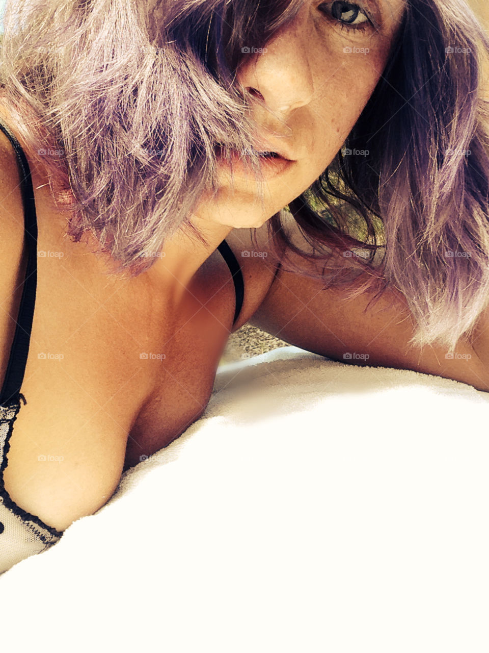 Purple hair 