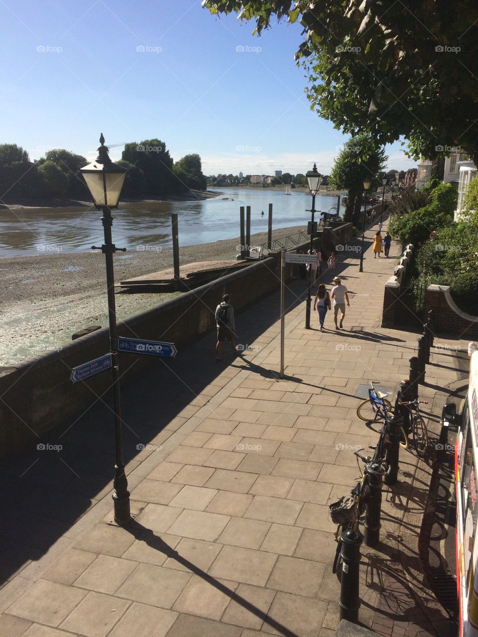 View of the Thames, from Hammersmith Bridge