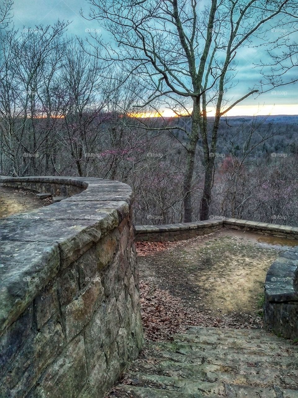 sunset trying to peek through