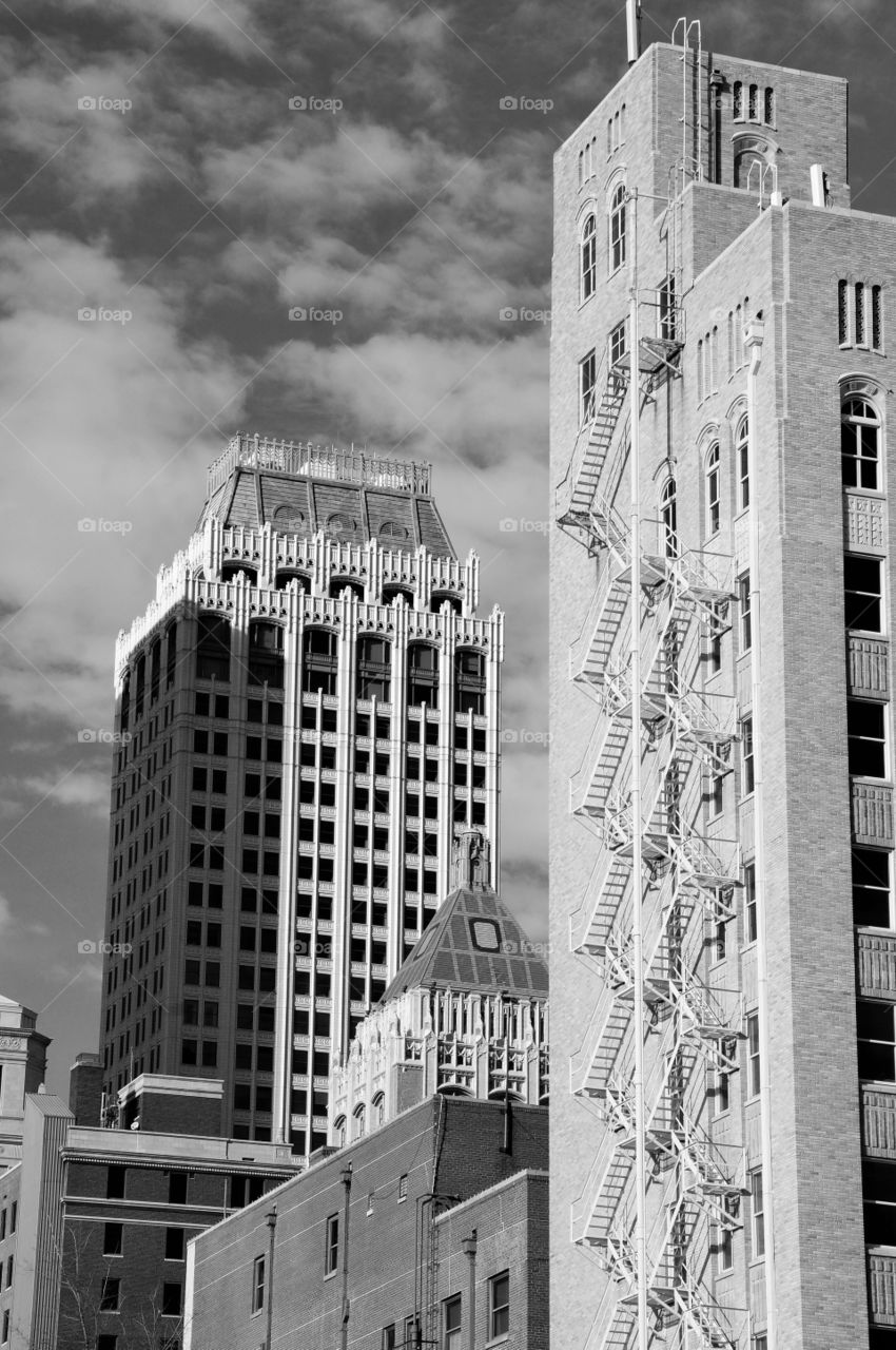 Art Deco buildings. Photo taken in downtown Tulsa.