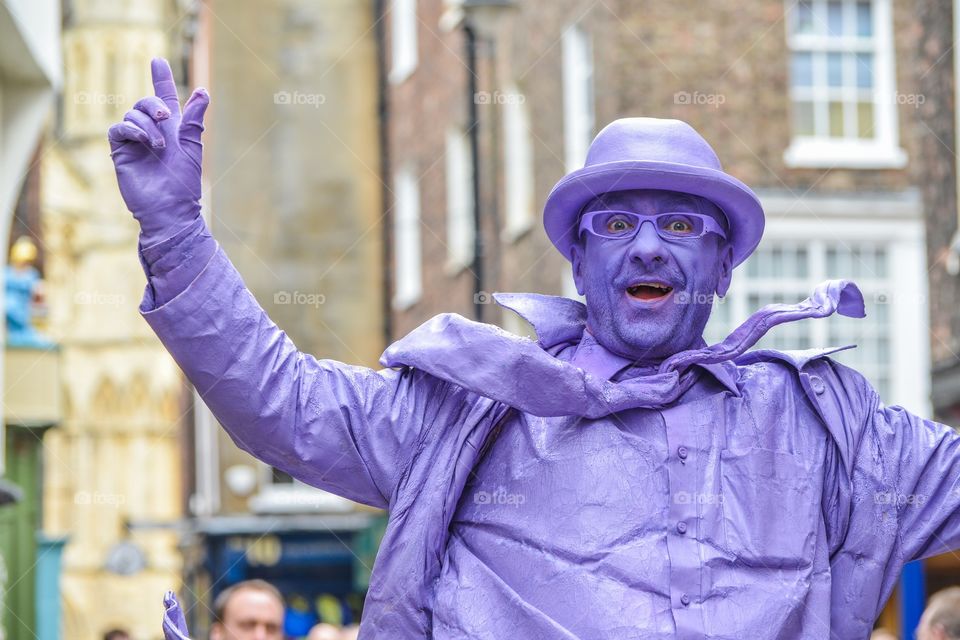 The purple man