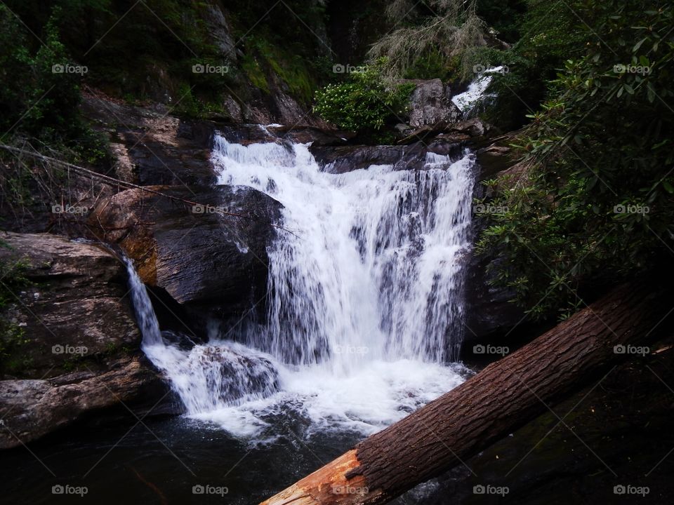 Dukes creek waterfall just north of Helen Georgia.