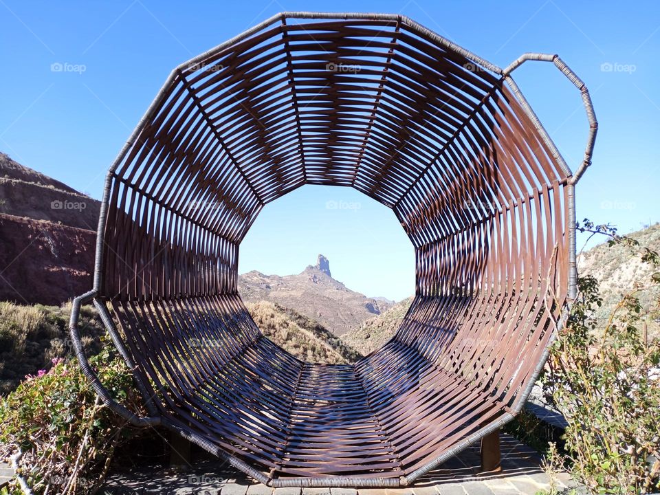 cesta de mimbre grande vistas del risco bentayga