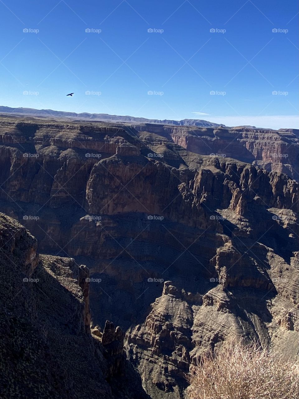 View of the Grand Canyon from Guano Point in Peach Springs Arizona 