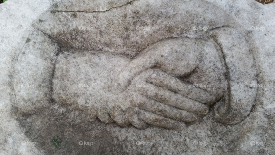1872 Historic Hands Headstone
