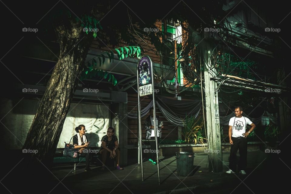 Waiting for something