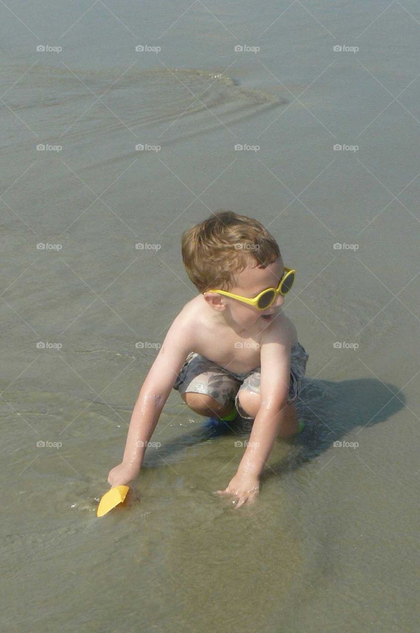 Boy at the beach