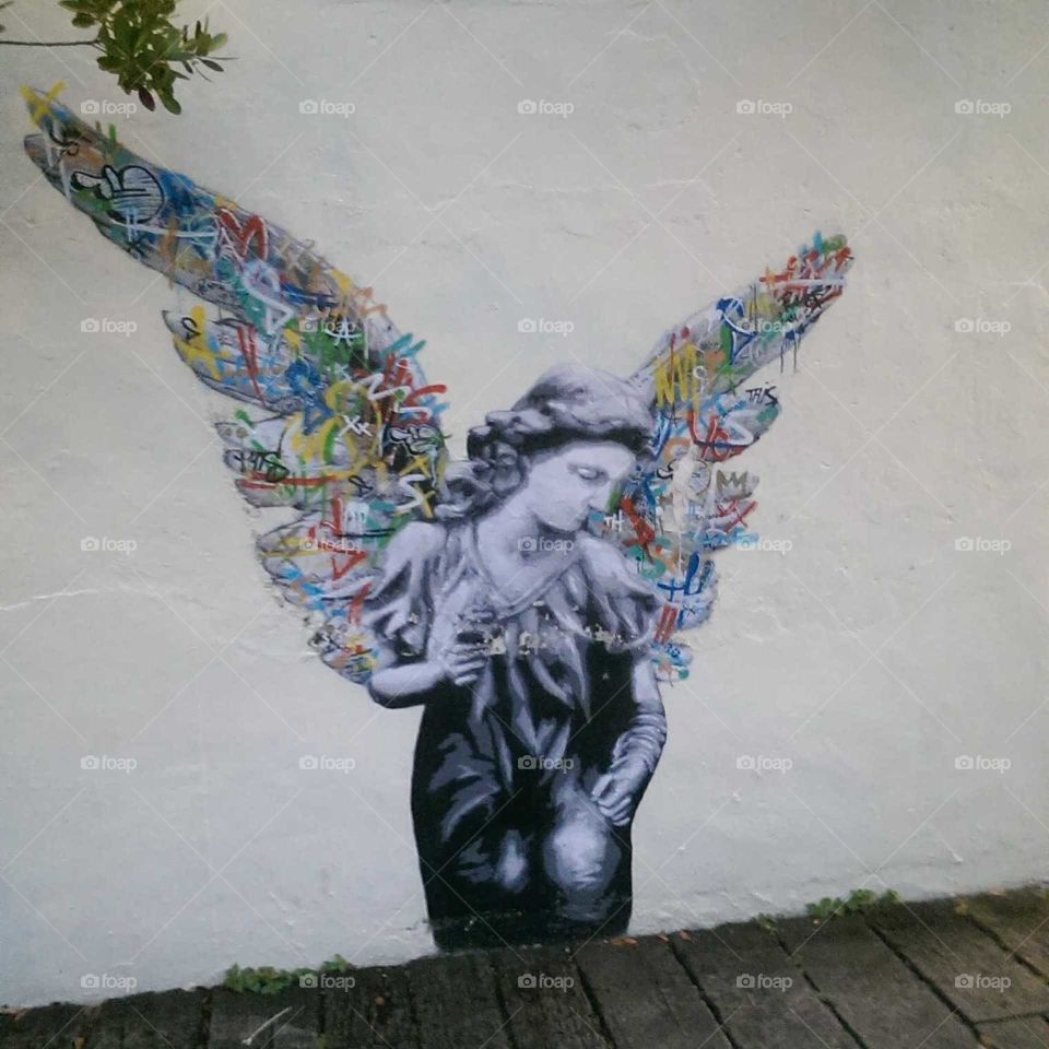 Georgetown, Penang Graffiti Street Angel