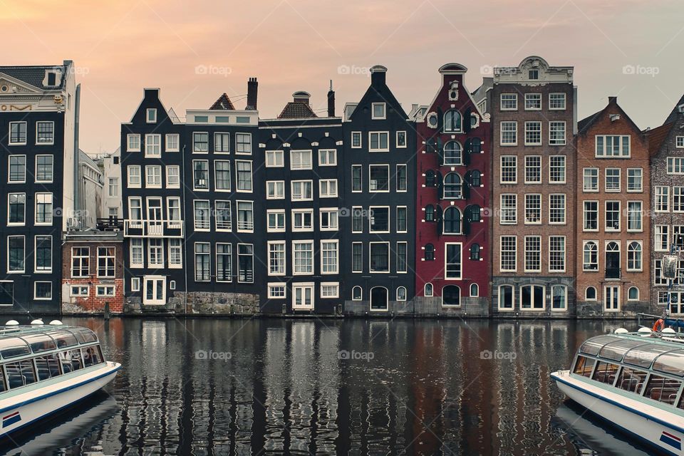 Rectangle shaped architecture at Amsterdam City, Netherlands