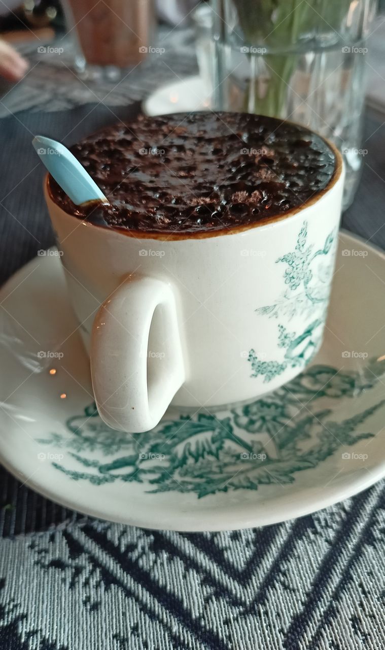 "Less talk, more coffee"