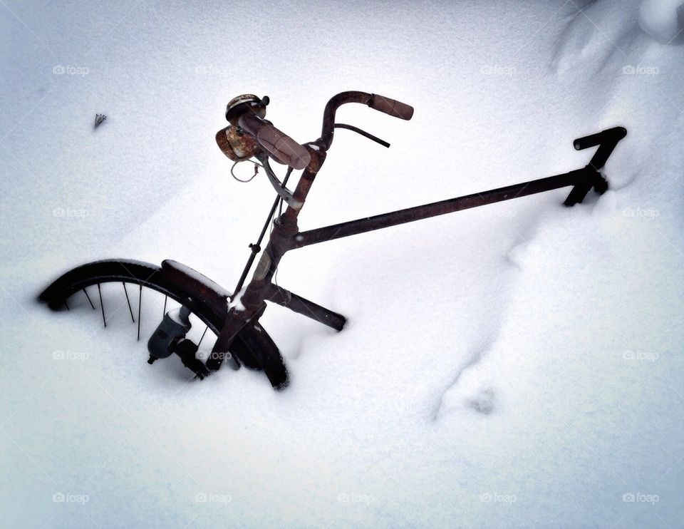 Bike in snow