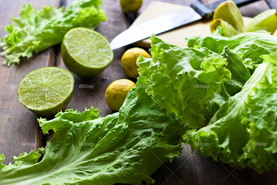a homemade lettuce preparation