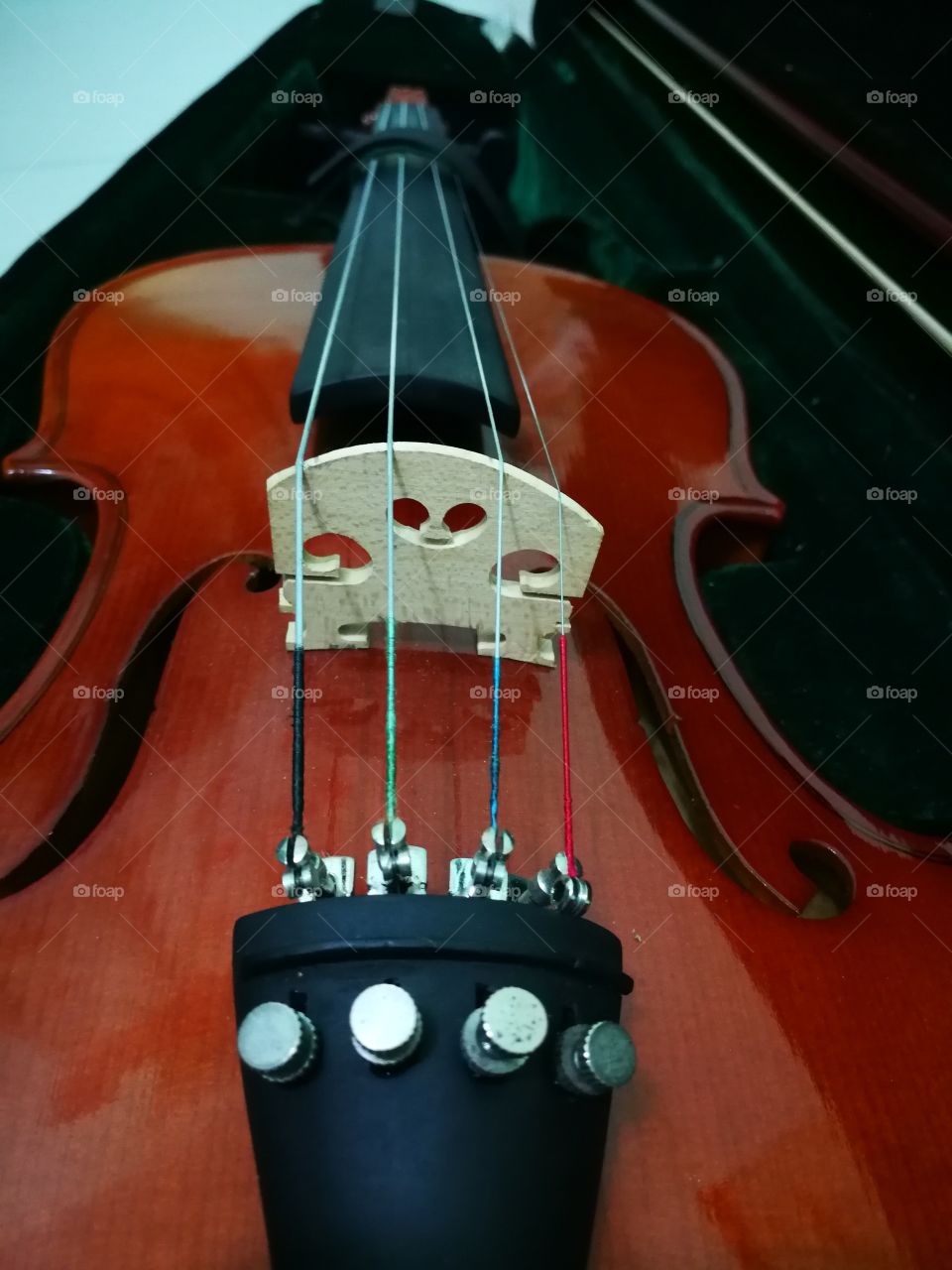 The sound of violin makes me calm and playing violin is one of my favourite.