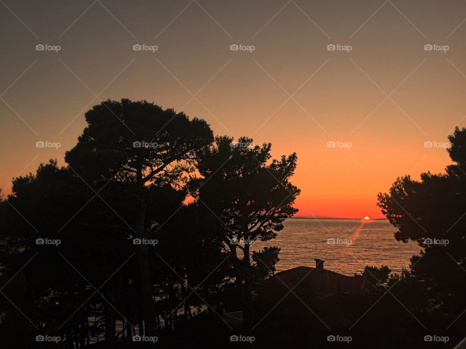Sunset on Adriatic Coast 