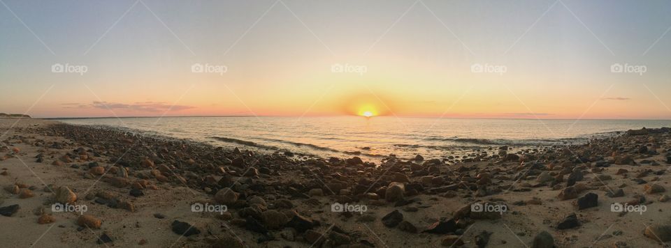 Sunset over Cape Cod 