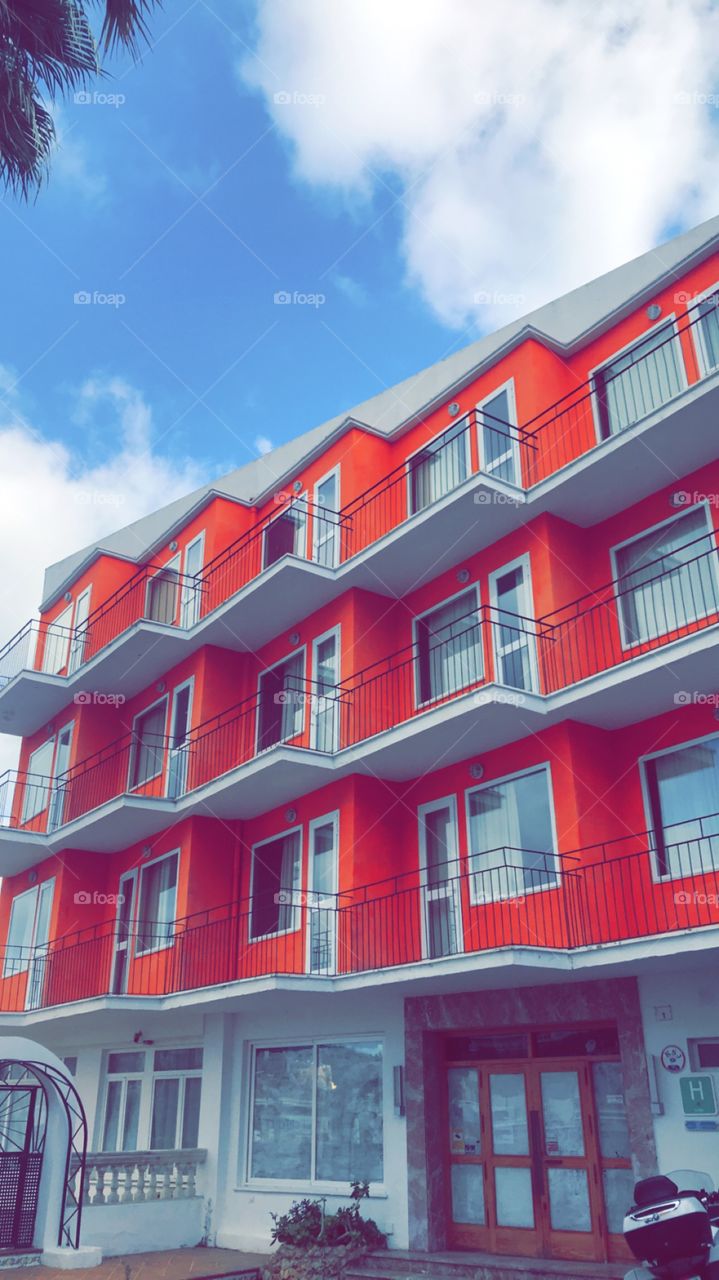 Colorful apartments 