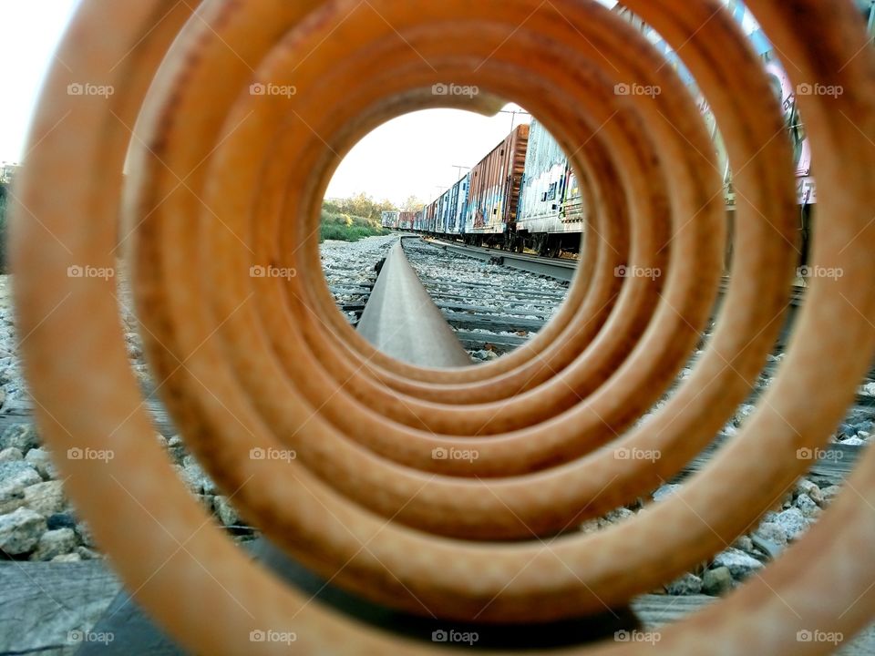 looking though object