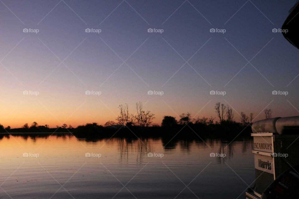 Sunset, Dawn, Water, Reflection, Silhouette