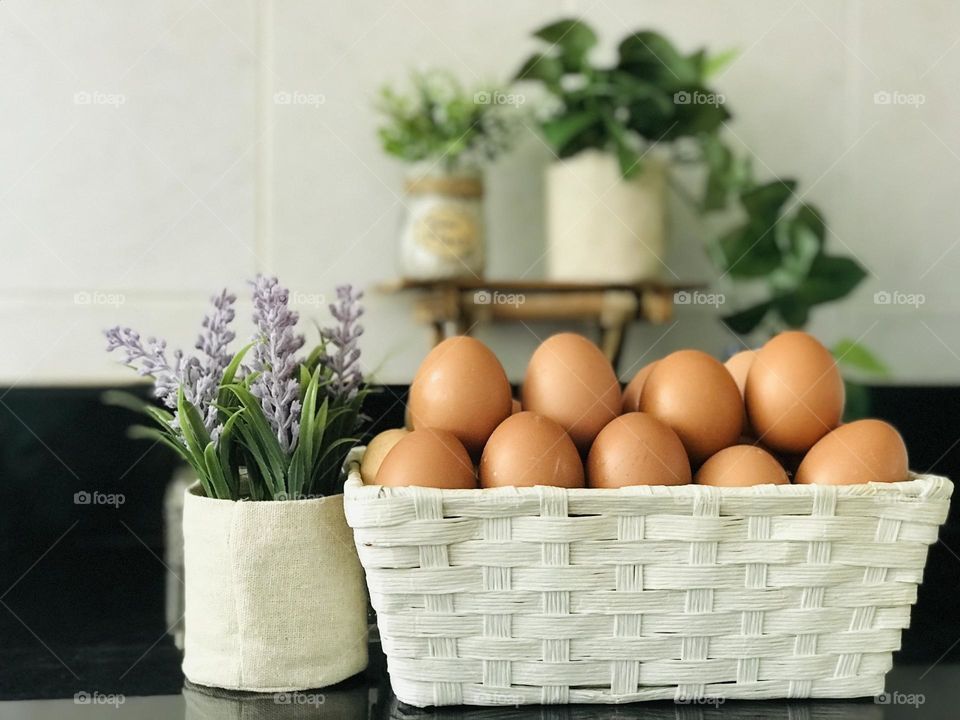 Using eco friendly reusable plant containers and baskets instead of plastic containers .