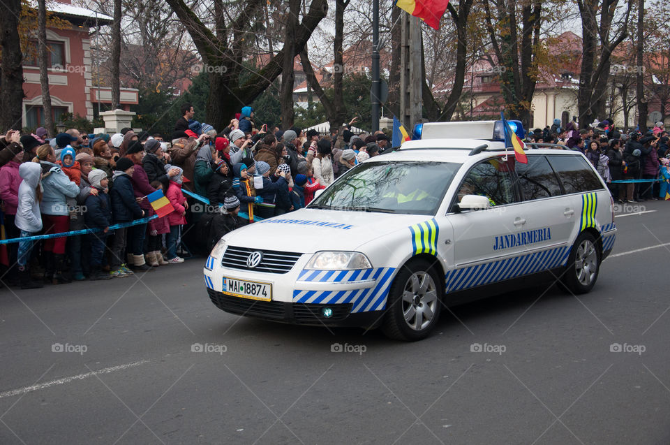 police car