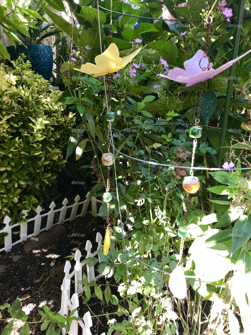 Garden decoration / chimes with butterfly 🦋