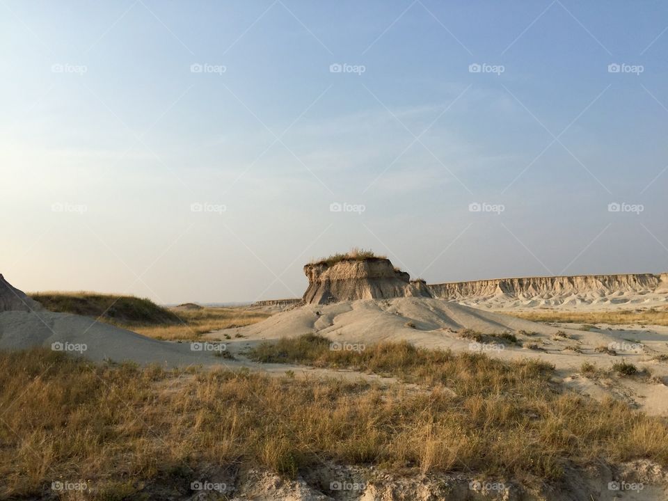 Rock and sand field