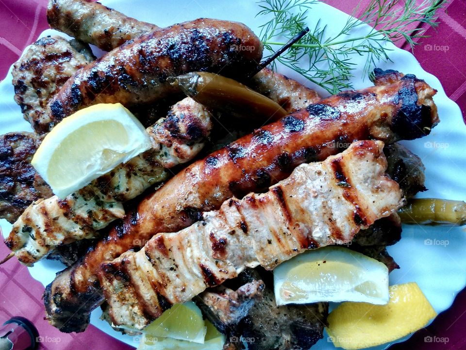 Barbecue, Food, Meat, Dinner, Meal