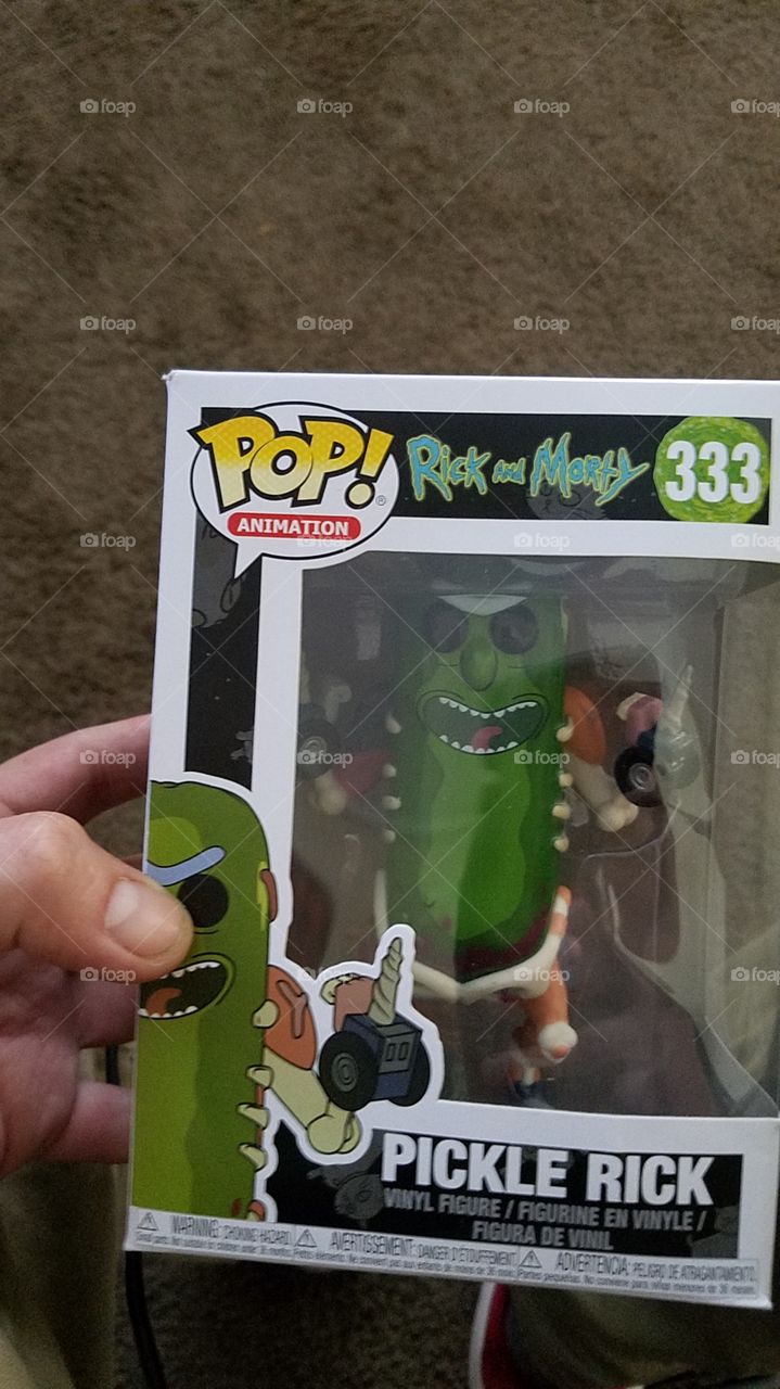 "Pickle Rick" POP! doll