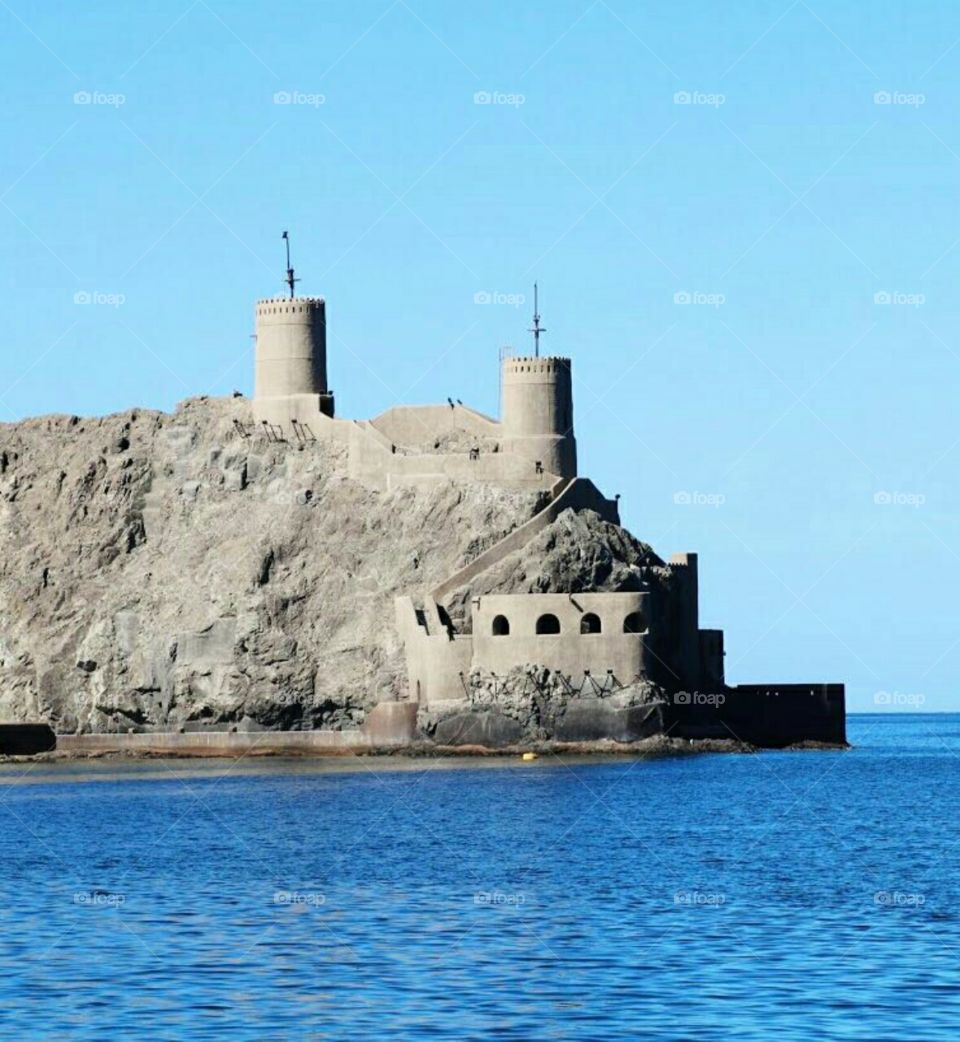 Old castle in. Sultanate of Oman