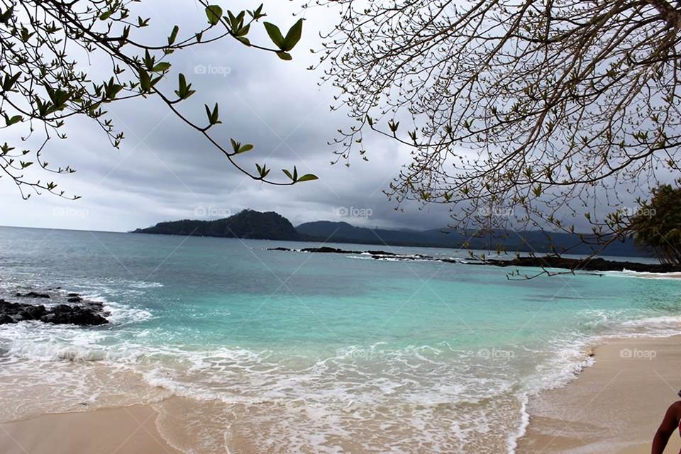 Il heu das Rolas, beach,pestana, Equador. Africa